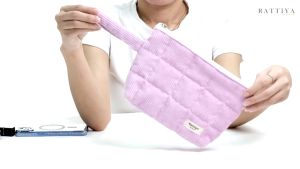 Rattiya Bangkok แบรนด์:กระเป๋าเครื่องสำอาง กระเป๋านุ่มนิ่ม สไตล์มินิมอล พร้อมส่งโรงงานไทย