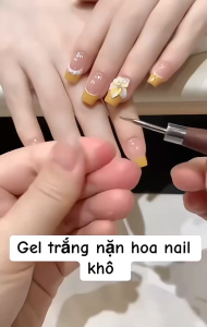 Gel nặn khô màu trắng Frescobaldi 5g - Gel chuyên dụng nặn hoa khô nail
