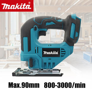 Makita | Makita 90MM Brushless Jigsaw Electric Jig With Saw Blade Cordless Barrel Handle Jigsaw Portable Carpenter Power Tool