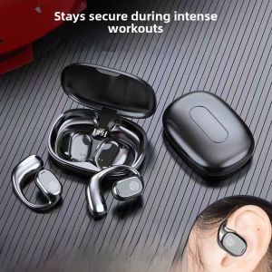 2025 New Smart AI Wireless Bluetooth Earphones High Sound Quality Sports Style Universal Over-Ear Open Design Non-In-Ear