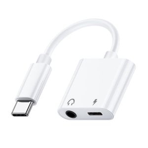 USB C to 3.5mm Audio Aux Adapter Headphone Jack Dongle Compatible with iPhone 17 16 15 14 Pro Max iPad Samsung Android Phones