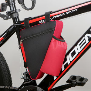 MONLEYTA | Waterproof Bicycle Front Beam Bag Mountain Bike Mobile Phone Storage Pouch Single Bike Front Hanging Bag Cycling Equipment Accessories