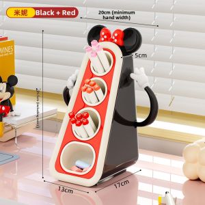 MUZHEXI | Desktop Organizer Storage Box Pencil Holder Slanted Large Capacity Cute Design