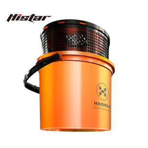 HASIDA 6L Live Fish Fishing Bucket Separable 2 Barrels Double Layered Press Down Rebound Automatically Oxygen Hole