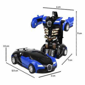 Mainan Anak Mobil Transformasi model Polisi Robot Bisa Berubah Bentuk Transformer 2 IN 1 Police
