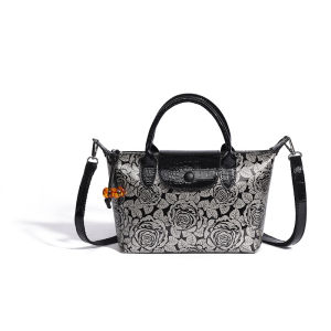 Túi Xách Da PU Thời Trang Cho Phụ Nữ Trung Niên Túi Đeo Chéo Đơn Thời Trang Mùa Hè 2024 Túi Xách Kiểu Bánh Bao Thường Ngày