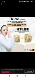 Sunscreen dabe SPF PA++++ Untuk melindungi wajah dari sinar matahari