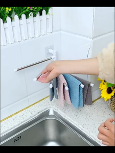 IMUTO Towel rack Swivel swing arm Closet organizer Wall mounted stainless steel towel rack swivel