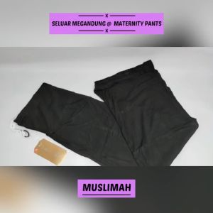 PANDA HOUSE Maternity Pants Pregnancy Palazzo Pants Women Bottoms Adjustable Seluar Mengandung Muslimah Panjang