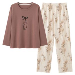 Bộ đồ ngủ nữ MiiOW vải cotton dài tay