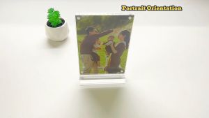 Acrylic "T" Stand Portrait Frame | Photo Frame | 4R-6R