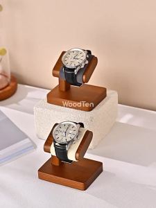 Oirlv Wooden Jewelry Organizer Bracelet Watch Display Stand Jewelry Storage Holder Watch Rack Watch Display Props For Showcase