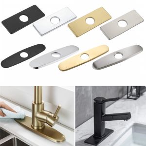 1PC Faucet Plate Hole Tap Cover Deck Plate Stainless Steel Bathroom Kitchen Sink For Most Single Hole Faucet