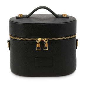 PU Leather Cosmetic Bag Portable Large Capacity Travel Makeup Bag with Multi Compartments