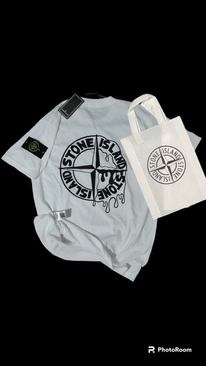 Fake Vs Real Stone Island Shirt Kaos Stone Island Cotton 24s Full