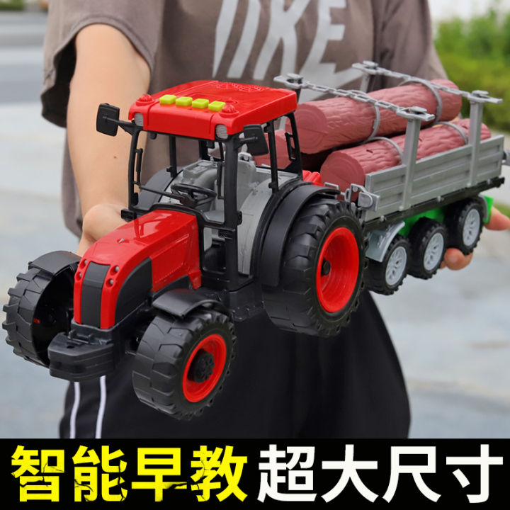 Oversized Light Puzzle Story Machine Children's Toy Farmer Car Tractor