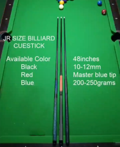 MINI BILLIARD CUE STICK (48 INCHES - MAIKSI/SHORT) 10-12mm Master BLUE TIP 200-250grams / GAWA SA 2ND HAND GOLF STICK - SOLD PER 1PC