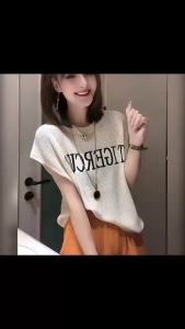 💥[A009] Áo lưới QC len Montoghi dệt kim Quảng Châu TIGERCUB tay hến cổ tròn mùa hè xinh xắn - L2M