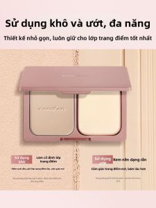 CARSLAN | CARSLAN K-Beauty Powder Compact Drying Makeup Long-lasting Moisturizing Oil Control Concealer Wet And Dry Use 3867