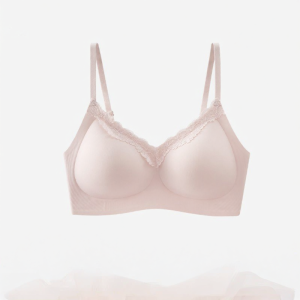 BEILAIFEN | Gathering Soft Support V-Neck Thin Strap Bra