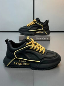 Trendy Mens Casual Shoes Fashionable All-Match Thick Bottom Sports Sneakers Korean Style Autumn Winter Comfortable Running Shoes