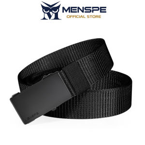 MENSPE Men Belt Outdoor Nylon Belt Automatic Buckle Belt Simple Fashion Belt Men’s Waist Belts Casual Business Belt Jeans Belt Nice Waistband Nylon for Men