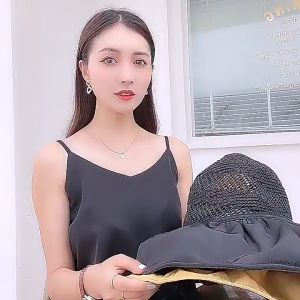 Summer Women Bucket Hat UV Protection Big Wide Brim Beach Sun Hats Empty Top Caps Ponytail Caps Bows Ladies Girls Panama Caps