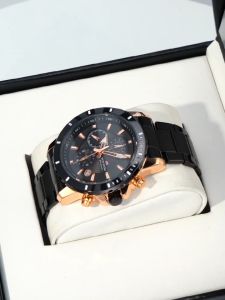 VAVAVOOM 2781 Jam Tangan Pria Model Terbaru Kronograf Keren Fashion COWOK Stainless Steel Analog Quartz Original Tahan Air garansi 100% asli original water resist chronograph watch automatic date tanggal otomatis hadiah kado ulang tahun