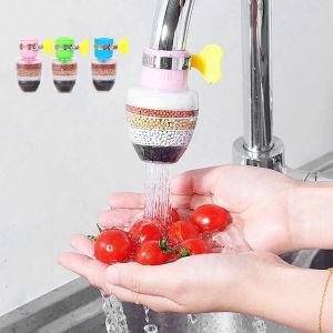 6 ชั้นก๊อกน้ําเครื่องกรองน้ํา Rotatable KITCHEN TAP FILTER Water FILTER Purification ก๊อกน้ํากรองที่ถอดออกได้กรององค์ประกอบ