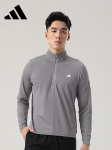 adidas | Long Sleeve Comfortable Mens Polo T-Shirt Grey