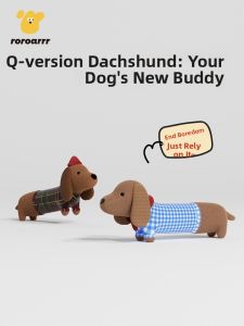 zeex | Squeaky Dachshund Shape Plush Toy