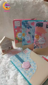 Quran Free Custom Nama Sampul Kaleb Resleting Ukuran A5 Isi Blok Latin Terjemahan Desain Lucu Menarik