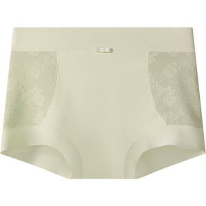 AIMO | Ice Silk Womens Briefs 2025 New Summer Thin Seamless Safety Pants Two-In-One Short Shorts Youth Cotton Lined Mid Waist Briefs