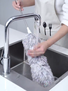 Kemoceng panjang teleskopik / Sapu panjang Fiber pembersih debu / Alat pembersih debu