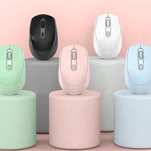 SG【READY STOCK】 Bluetooth Dual Mode Wireless Mouse Silent Wireless Mouse 5.2 + 2.4GHZ Rechargeable Wireless Mouse gaming office notebook mouse