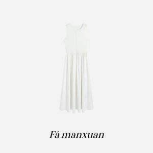 FAMANXUAN | Elegant Slimming Tencel Black Summer Dress