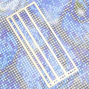 Stainless Steel Diamond Painting Ruler LightWeight Small Diamond Art Ruler Diamond Mesh Dot Drill Alignment Art Tool