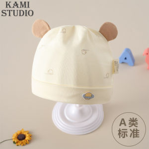 Baby Cap Newborn Cotton Double Layer Head Protection Cute Boys Girls Baby Hat 0-3 Months Old Autumn Winter Infant Cap