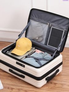 Durable Travel Password Lock Luggage Womens 2024 New Style 22 Inch Large Capacity Side Opening Deep Warehouse Suitcase