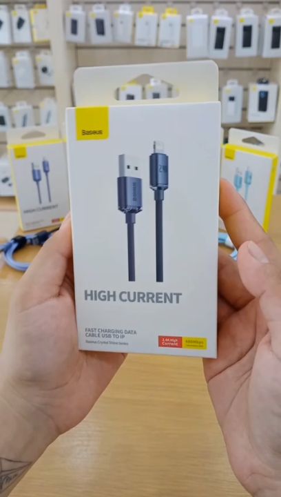 Cáp sạc nhanh Baseus Crystal Shine Series Fast Charging Data Cable USB sang Lighning CAJY000003