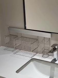 josogo | Giỏ Lưu Trữ Phòng Tắm Không Cần Khoan Inox DIY