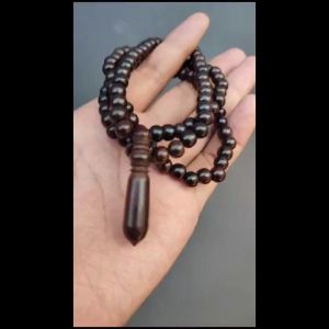 Tasbih Kalung Kayu Galih Asem Model Liontin