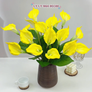 Arum Xốp Cụm 5 Bông Trang Trí Nhà Cửa Hàng Văn Phòng Sự Kiện. Hoa Lụa Decor