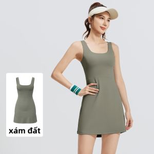 YANSE | Đầm Thể Thao Thoáng Khí Chống Nhìn Trộm Có Đệm