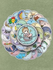 Bộ 118 Sticker Mô HÌnh Khối Rộng Bằng Tự Nhiên Vẽ Tranh Dép Quần Áo Điện Thoại Máy Tính Bảng Cốc Nước Mũ Guitar