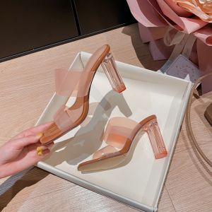 EMUY | Transparent High-Heeled Shoes for Women