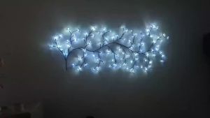 1PC 72/96/144LED 8 Modes Cherry Blossom Vine Light String USB Power Supply Suitable For Bedroom Wedding Party Decoration