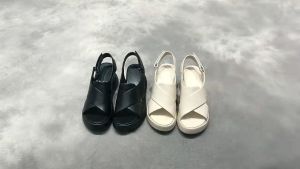 New Style Fashion Korean Wedge Sandals for Ladies Womens High Heels Open Toe Thick Sole (7CM)