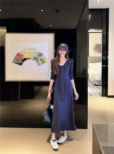 French Style Long Sleeve Dress Women Spring Autumn New Design Lace Splicing Slimming Inner Wear Bodycon Long Dress