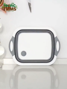 Tropic Trims Foldable Vegetable Washing Basin: Portable and Easy to Store Essential for Washing Vegetables and Fruits in the Kitchen